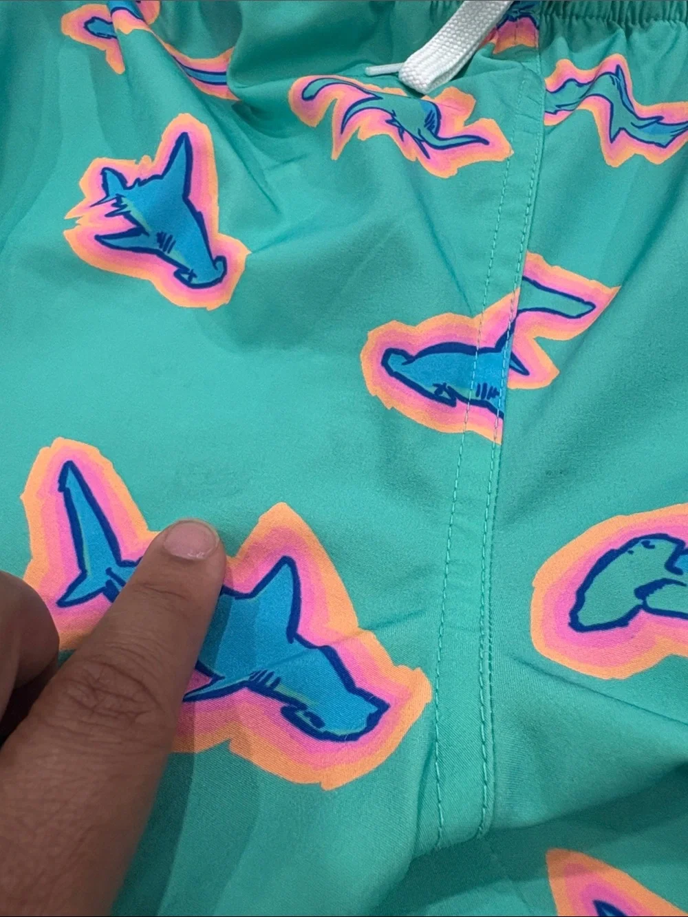 Chubbies Classic Swim Trunk The Apex Swimmers Teal Sharks